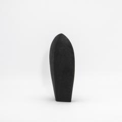 Patrick Coard Modern Abstract Sculpture in Black Shagreen by Patrick Coard Paris - 4208102