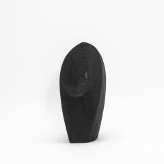 Patrick Coard Modern Abstract Sculpture in Black Shagreen by Patrick Coard Paris - 4208178