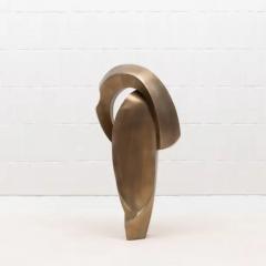 Patrick Coard Modern Abstract Sculpture in Bronze Patina Brass by Patrick Coard Paris - 3845218