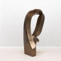 Patrick Coard Modern Abstract Sculpture in Bronze Patina Brass by Patrick Coard Paris - 3850408