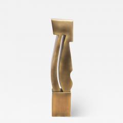 Patrick Coard Modern Abstract Sculpture in Bronze Patina Brass by Patrick Coard Paris - 4208676