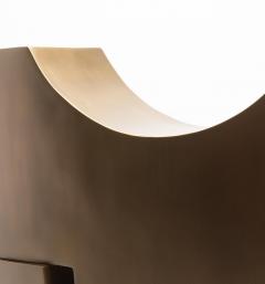 Patrick Coard Modern Abstract Sculpture in Bronze Patina Brass by Patrick Coard Paris - 4208194
