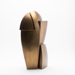 Patrick Coard Modern Abstract Sculpture in Bronze Patina Brass by Patrick Coard Paris - 4208064