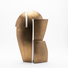 Patrick Coard Modern Abstract Sculpture in Bronze Patina Brass by Patrick Coard Paris - 4208071