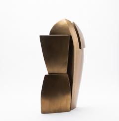 Patrick Coard Modern Abstract Sculpture in Bronze Patina Brass by Patrick Coard Paris - 4208215