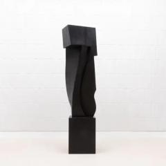 Patrick Coard Modern Abstract XL Sculpture in Black Oak by Patrick Coard Paris - 3850356