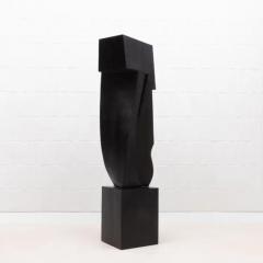 Patrick Coard Modern Abstract XL Sculpture in Black Oak by Patrick Coard Paris - 3850362