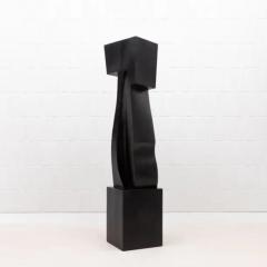 Patrick Coard Modern Abstract XL Sculpture in Black Oak by Patrick Coard Paris - 3850375