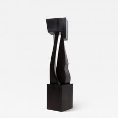 Patrick Coard Modern Abstract XL Sculpture in Black Oak by Patrick Coard Paris - 3858151