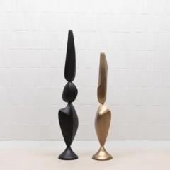 Patrick Coard Modern Abstract XL Sculpture in Bronze Patina Brass by Patrick Coard Paris - 3845220