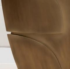 Patrick Coard Modern Abstract XL Sculpture in Bronze Patina Brass by Patrick Coard Paris - 3847022