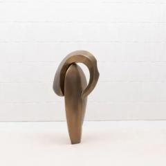 Patrick Coard Modern Abstract XL Sculpture in Bronze Patina Brass by Patrick Coard Paris - 3847892