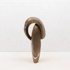 Patrick Coard Modern Abstract XL Sculpture in Bronze Patina Brass by Patrick Coard Paris - 3847943