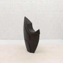 Patrick Coard Modern Abstract XXL Sculpture in Black Oak by Patrick Coard Paris - 3847064