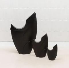 Patrick Coard Modern Abstract XXL Sculpture in Black Oak by Patrick Coard Paris - 3847072