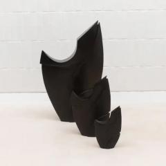 Patrick Coard Modern Abstract XXL Sculpture in Black Oak by Patrick Coard Paris - 3847073