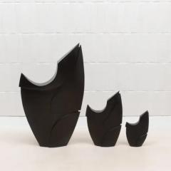 Patrick Coard Modern Abstract XXL Sculpture in Black Oak by Patrick Coard Paris - 3847074