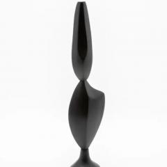 Patrick Coard Pair of Modern Abstract Sculptures in Black Oak by Patrick Coard Paris - 3845226