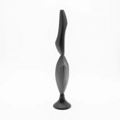 Patrick Coard Pair of Modern Abstract Sculptures in Black Oak by Patrick Coard Paris - 3845228