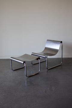Patrick Gingembre Armchair and Ottoman by Patrick Gingembre France 1970s - 4715181