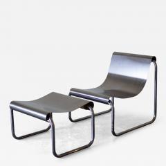 Patrick Gingembre Armchair and Ottoman by Patrick Gingembre France 1970s - 4716632