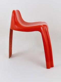 Patrick Gingembre Patrick Gingembre Ginger Orange Fiberglass Chair Ginger Paulus France 1970s - 4050194