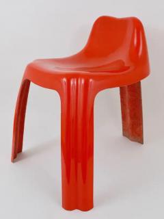 Patrick Gingembre Patrick Gingembre Ginger Orange Fiberglass Chair Ginger Paulus France 1970s - 4050229
