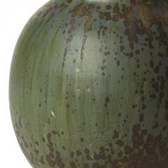 Patrick Nordstrom Lidded Jar in Layered Sabe Jade and Raw Umber Glazes by Patrick Nordstrom - 774455