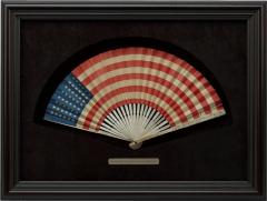 Patriotic 48 Star American Flag Folding Fan - 3673462