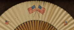 Patriotic Folding Fan with American Flag Motif - 3672849