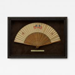 Patriotic Folding Fan with American Flag Motif - 3673463