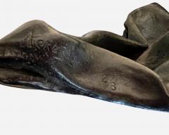 Paul Ackerman Abstract sculpture the crumpled lead series Paul Ackerman France circa 1970 - 4256785