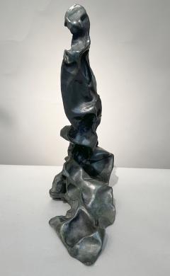 Paul Ackerman Abstract sculpture the crumpled lead series Paul Ackerman France circa 1970 - 4256786