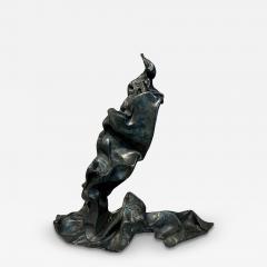 Paul Ackerman Abstract sculpture the crumpled lead series Paul Ackerman France circa 1970 - 4257335
