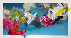 Paul Andre Larocque Paul Andre Larocque Floral Mixed Media Painting 2020 Signed - 4216609