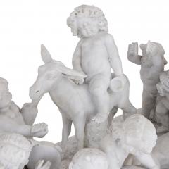 Paul Brou Large marble sculpture of Silenus and his entourage by Paul Brou - 1653265