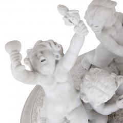 Paul Brou Large marble sculpture of Silenus and his entourage by Paul Brou - 1653269