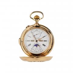 Paul Buhre Le Phare Gold Pocket Watch With Minute Repeater Chronograph - 4791975
