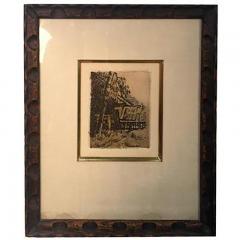 Paul C zanne Paul Cezanne House in Auvers Etching - 413551