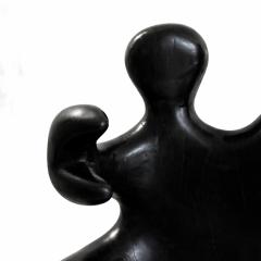 Paul Covaci 20th Century Paul Covaci Sculptural Black Solid Wood Romanian 1980s Armchair - 4512697