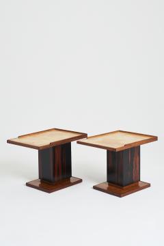 Paul Dupr Lafon Pair of Velum Side Tables in the manner of Paul Dupr Lafon - 2017747