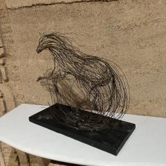 Paul Evans 1970s Modernist Horse Wire Table Sculpture - 2660225