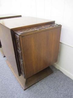 Paul Evans 2 Paul Evans Style Sculptural Brutalist Walnut Night Stands Mid century Modern - 1775303