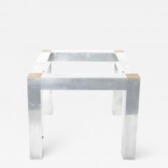 Paul Evans Aluminum and Brass Parsons Table in the style of Paul Evans - 1369443