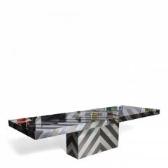Paul Evans American Modern Mixed Metal Extension Dining Table Paul Evans - 4273585