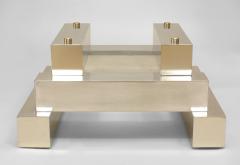 Paul Evans American Post War Design Aluminum Brass Coffee Table - 462856
