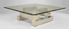 Paul Evans American Post War Design Aluminum Brass Coffee Table - 462861