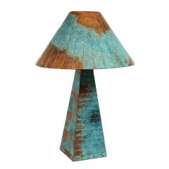 Paul Evans Artisan Patinated Copper Table Lamp 1970s - 2240671