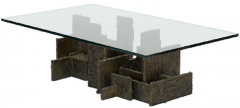 Paul Evans BRUTALIST STYLE SCULPTED BRONZE COFFEE TABLE BY PAUL EVANS - 2720459