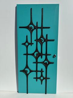 Paul Evans Belgian Brutalist Aluminum Door Decoration - 3557078